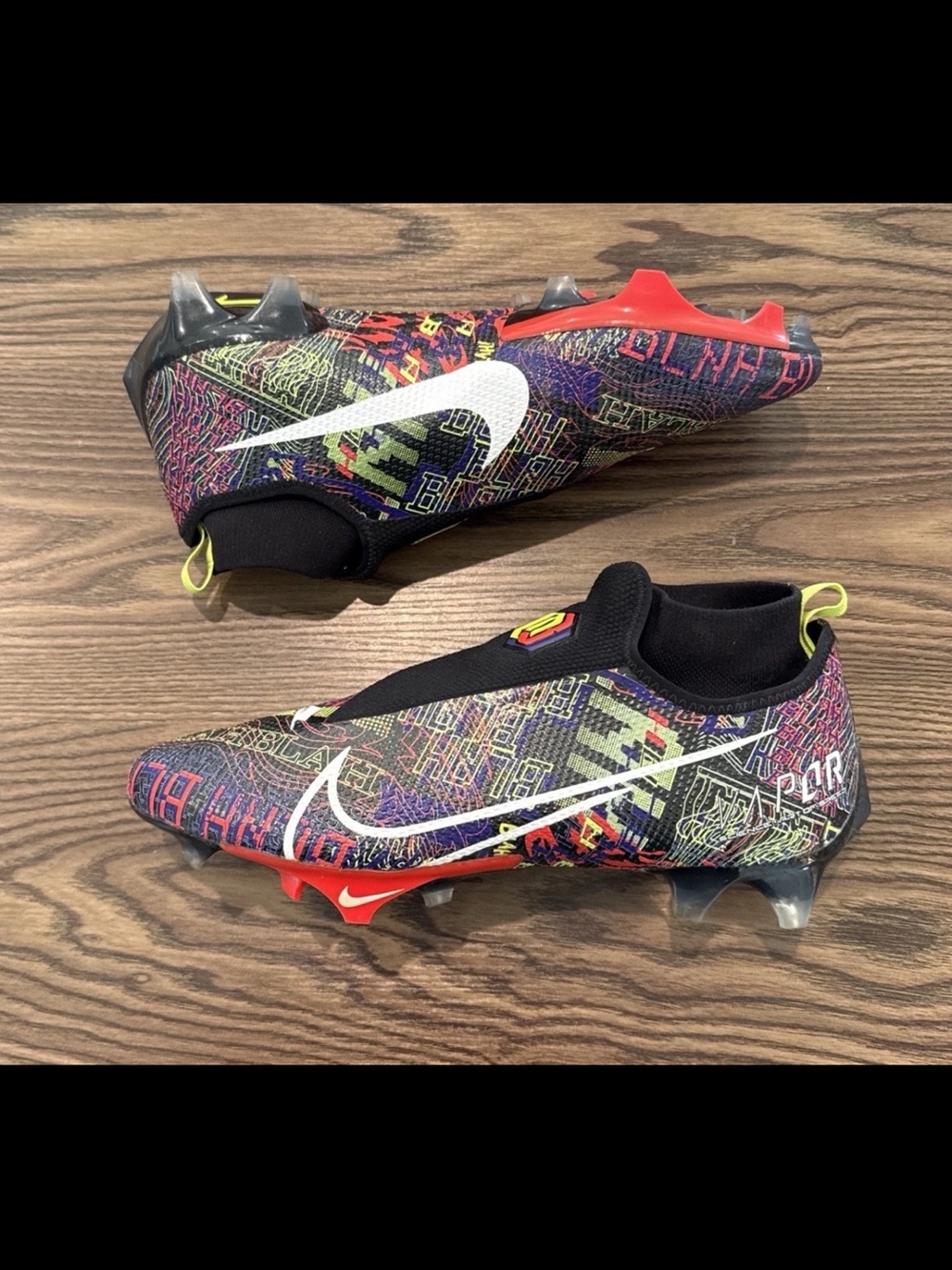 Size 11.5 Nike Vapor Edge Pro 360 Football Cleats OBJ Black Purple CI4757-004